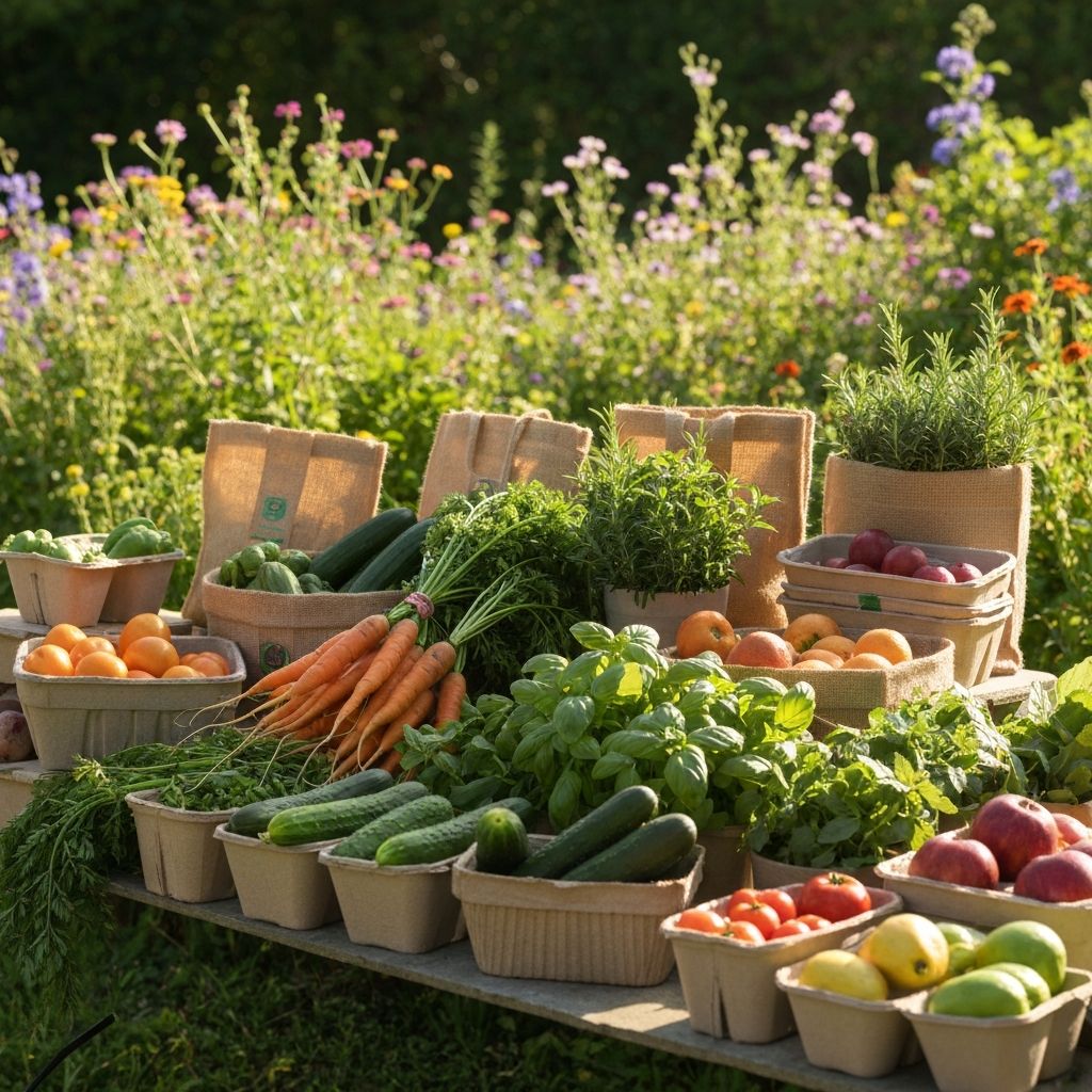 Kestävä ravitsemus - paikalliset kasvikset, luonnonmukainen tuotanto, vihreä kasvattaminen